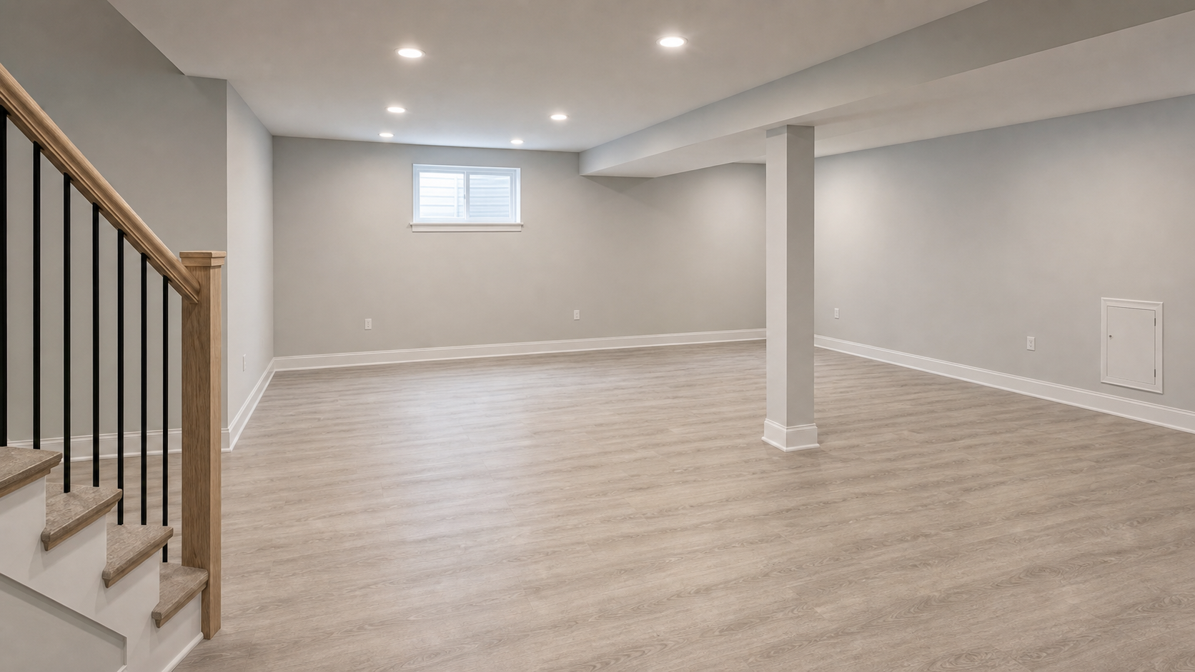Basement before virtual staging