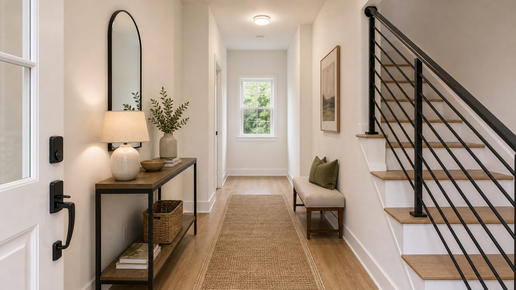 Entryway after premium virtual staging