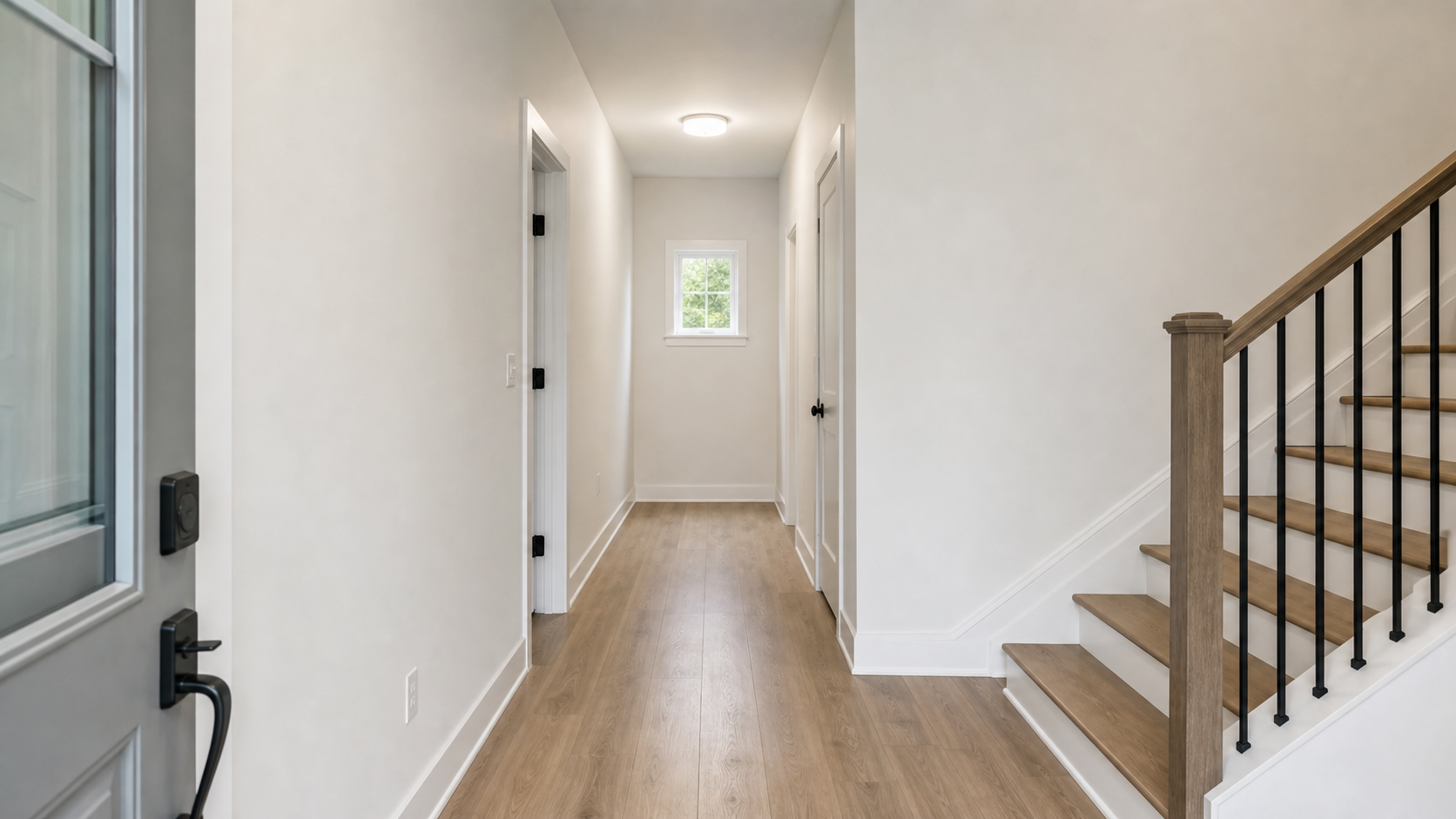 Entryway before virtual staging