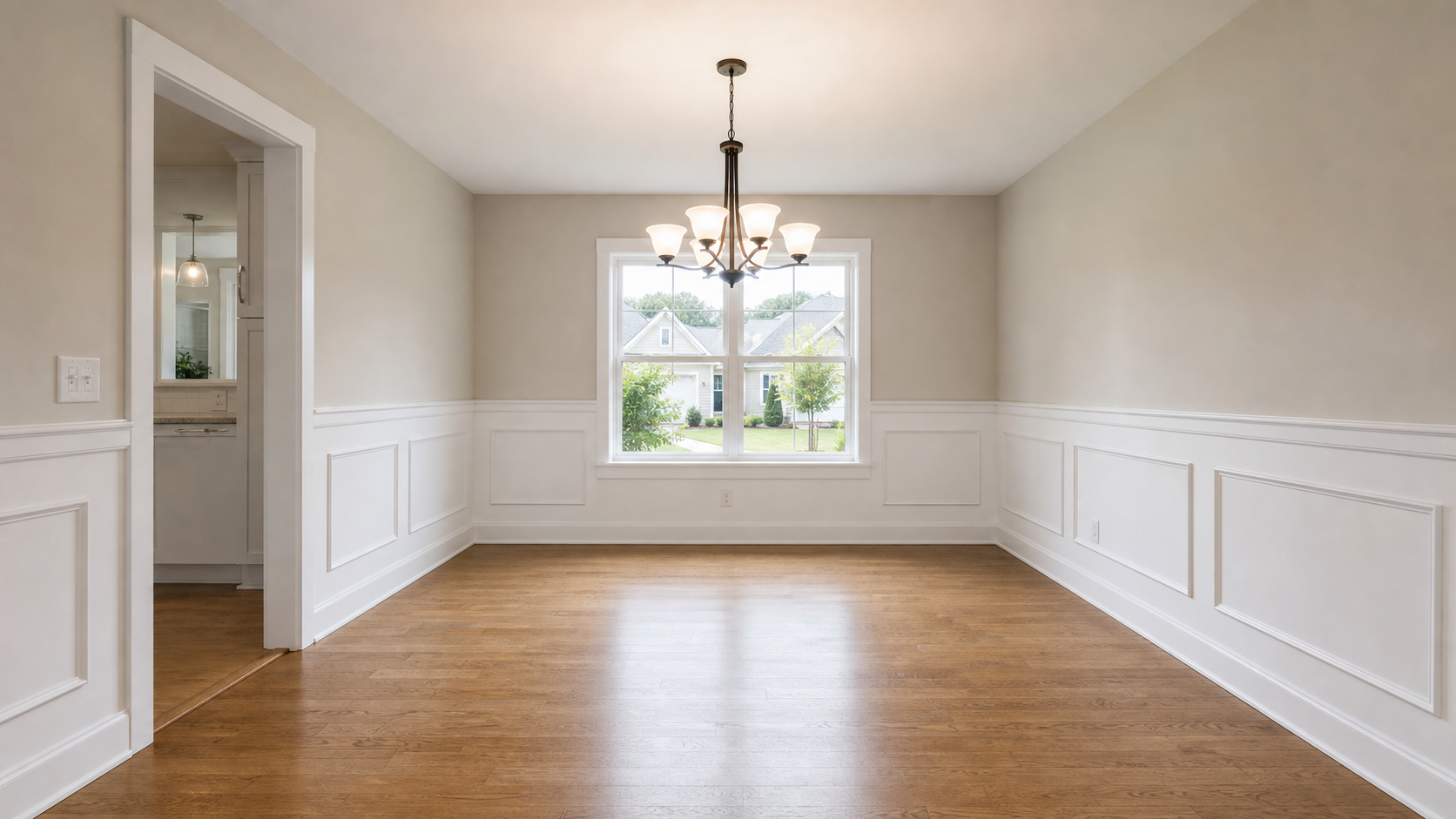 Formal dining room before virtual staging