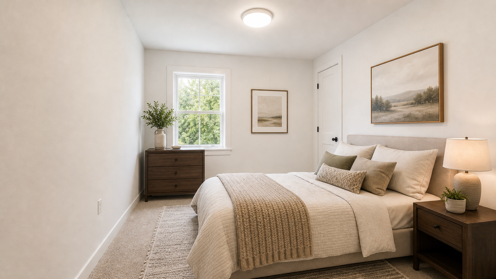 Small bedroom after premium virtual staging